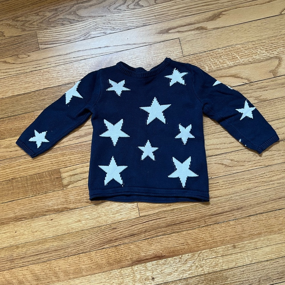 Navy sweater with white stars, Old Navy 3T VGUC